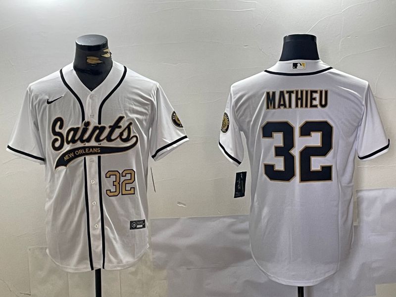 Men New Orleans Saints #32 Mathieu White Joint Name 2024 Nike Limited NFL Jersey style 1->indianapolis colts->NFL Jersey